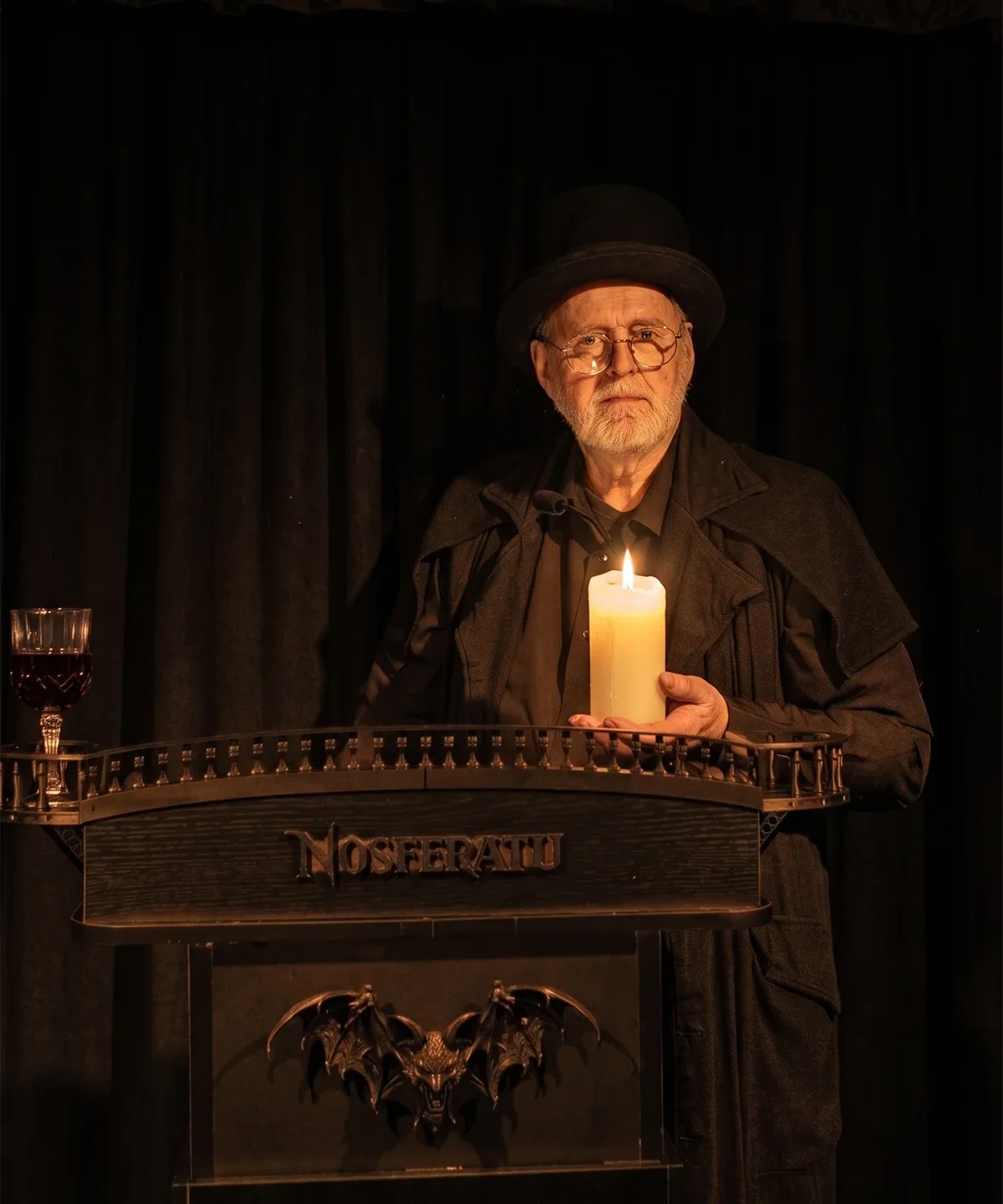 Wolfgang Maaß während der Lesung